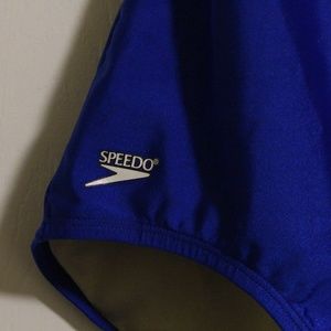 Royal blue Racer back Baithing suit by Speedo